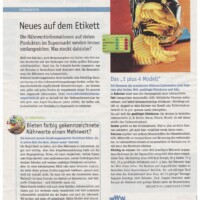Neues auf dem Etikett